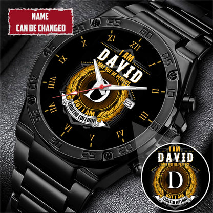 Personalized Limited Edition Name EST Watch for Him Dad Boyfriend