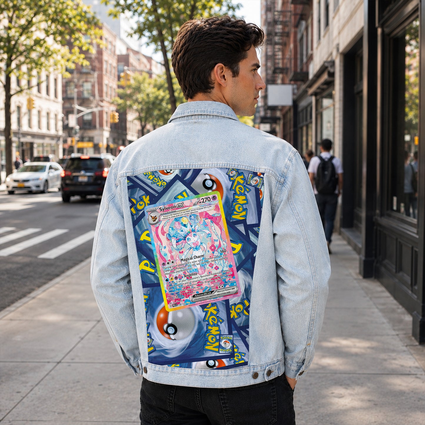 PKM Sylveon EX Custom Lightweight Denim Jacket