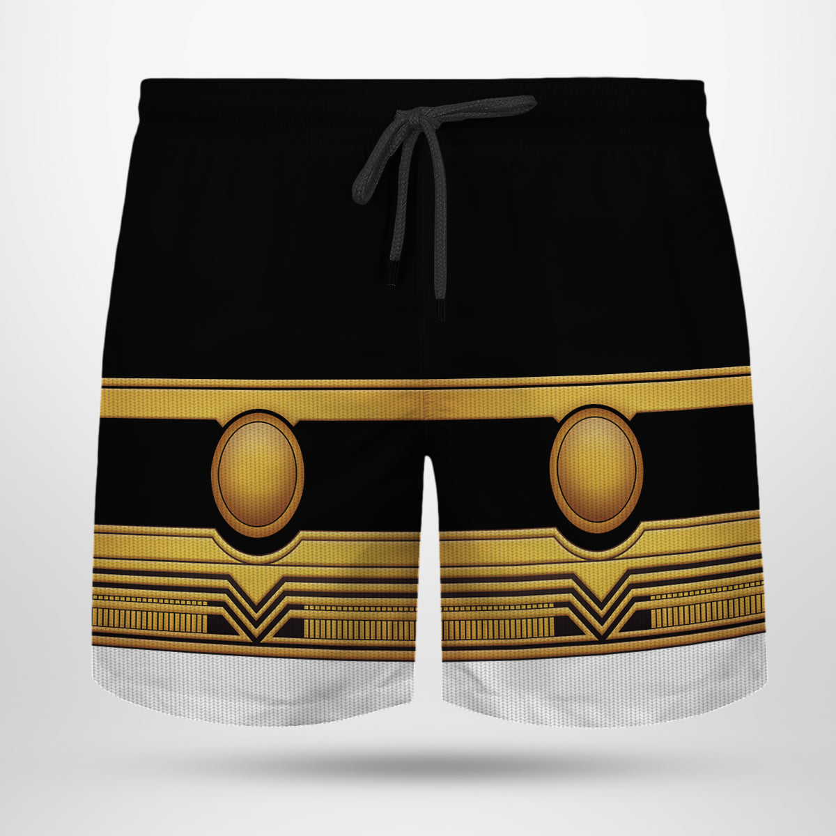 Gold Power Rangers Zeo Custom Men Shorts