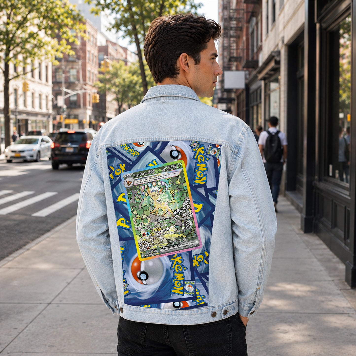 PKM Leafeon EX Custom Lightweight Denim Jacket