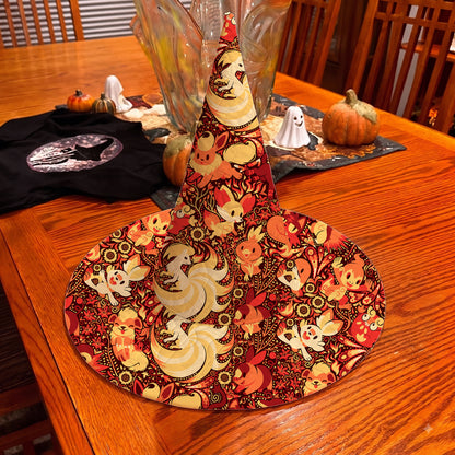 PKM Fire Type Custom Halloween Witch Hat