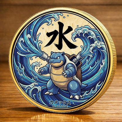 PKM Blastoise Kanji  Commemorative Coin – Limited Edition Collector’s Coin