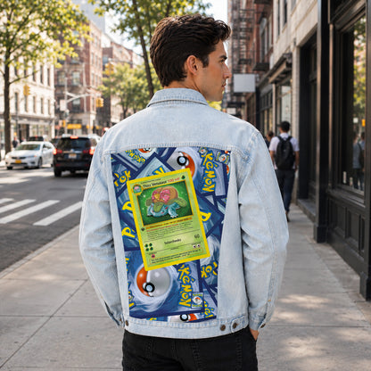 PKM Thicc Venusaur Custom Lightweight Denim Jacket