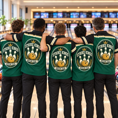 Custom Retro Bowling Shirt | Personalized Team Name & Player Name