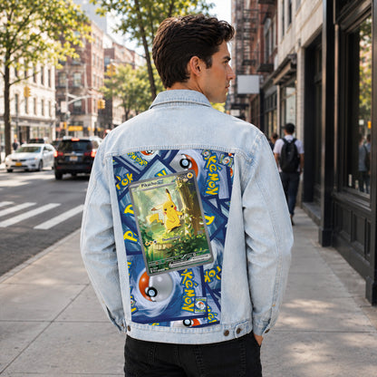PKM Pikachu EX Custom Lightweight Denim Jacket