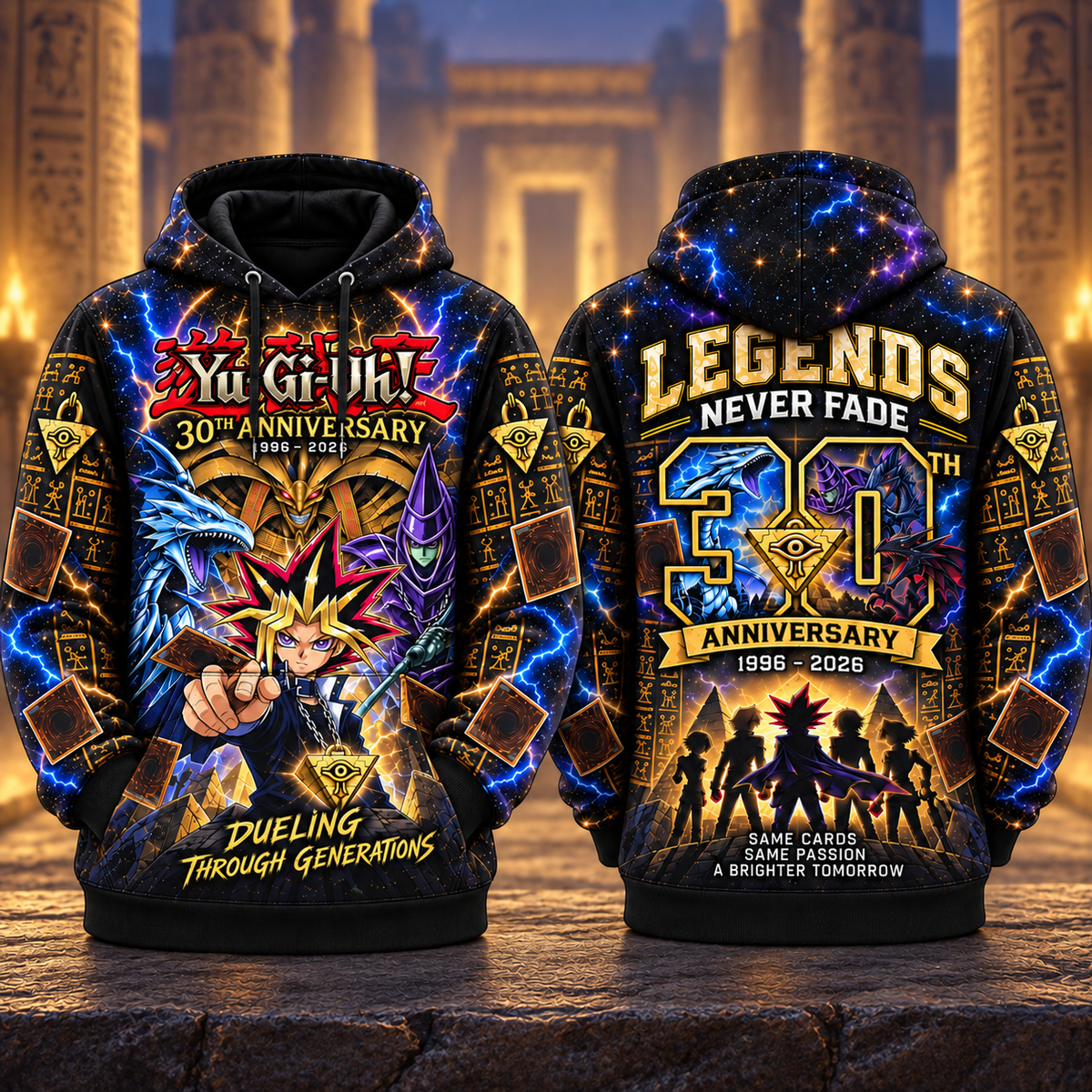 YGO 30th Anniversary AOP T-Shirt Sweatshirt Hoodie