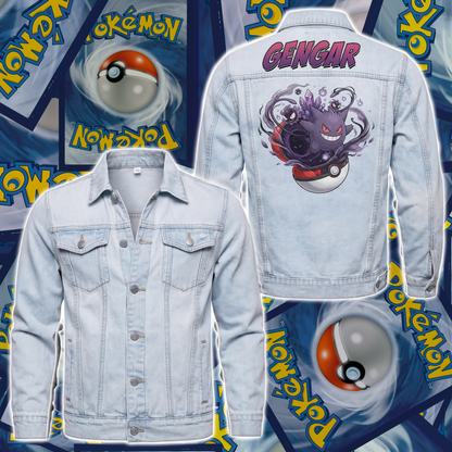 PKM Gengar Custom Lightweight Denim Jacket