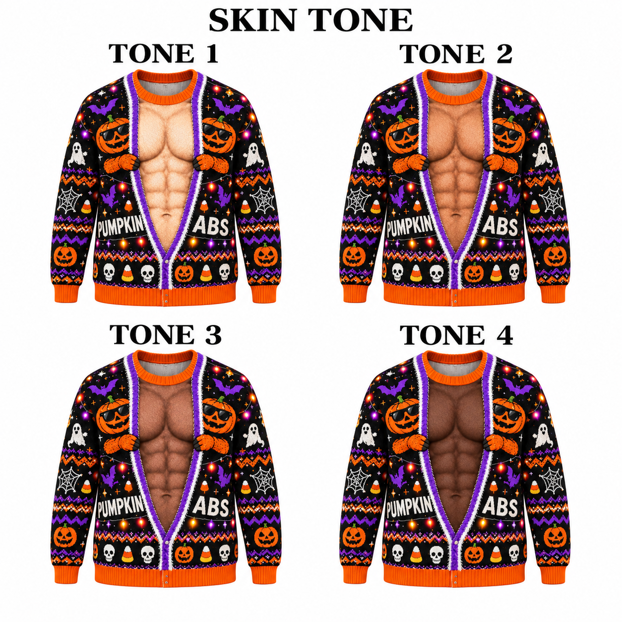 Halloween Funny Trick Or Treat Ugly Sweatshirt
