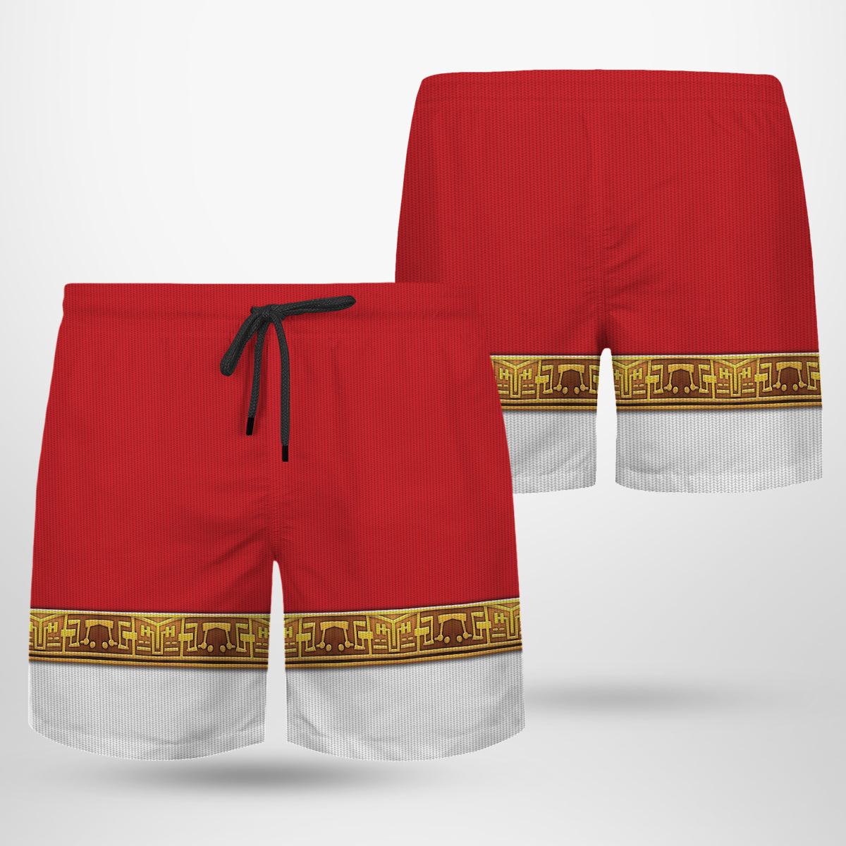 Red Power Rangers Zeo Custom Men Shorts