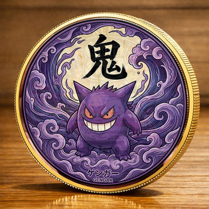 PKM Gengar Kanji Commemorative Coin – Limited Edition Collector’s Coin