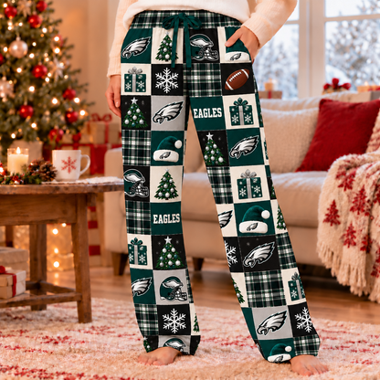 Personalized Custom Football Team Christmas Lounge Pants