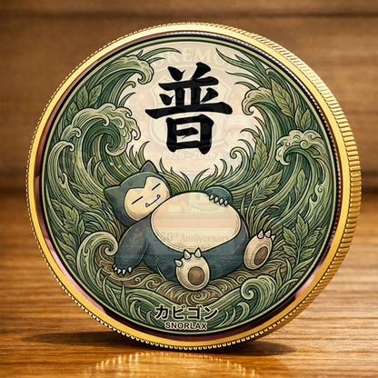 PKM Snorlax Kanji Commemorative Coin – Limited Edition Collector’s Coin