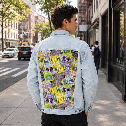 PKM Cards Collector Custom Lightweight Denim Jacket