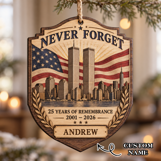 Forever In Our Hearts Wooden Ornament