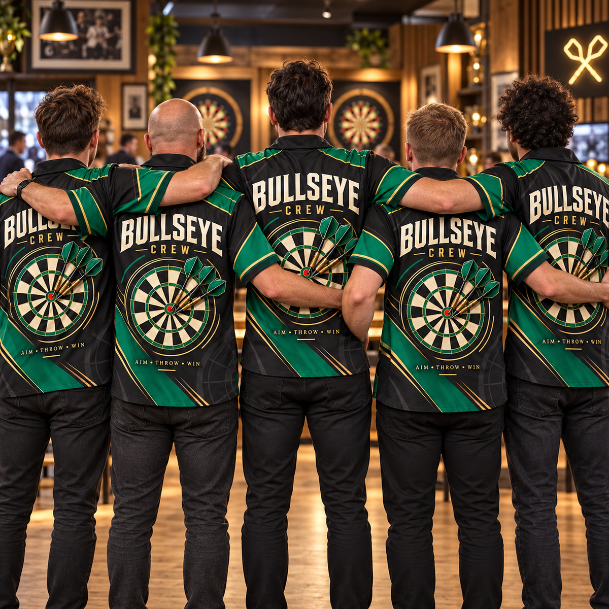 Custom Retro Darts Shirt | Personalized Team Name & Player Name
