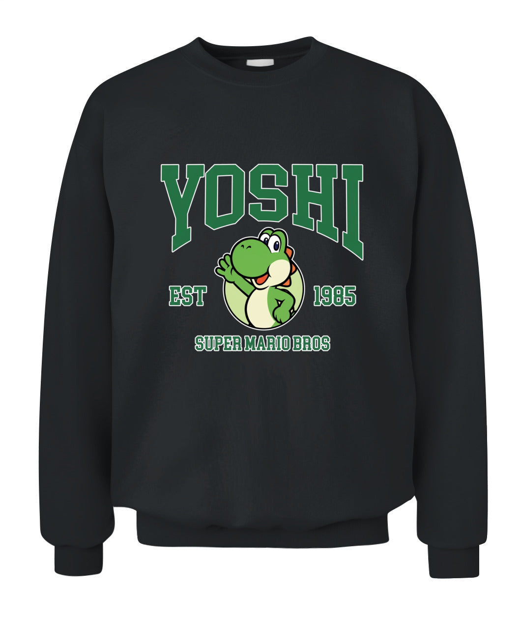 Classic Mario Yoshi Action 2-Side Printed Graphic Shirt