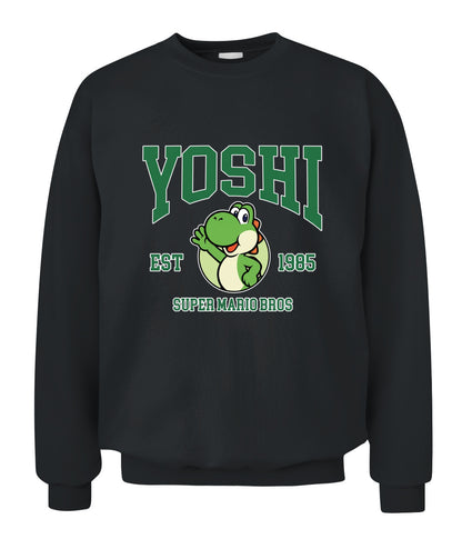Classic Mario Yoshi Action 2-Side Printed Graphic Shirt