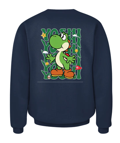 Classic Mario Yoshi Action 2-Side Printed Graphic Shirt
