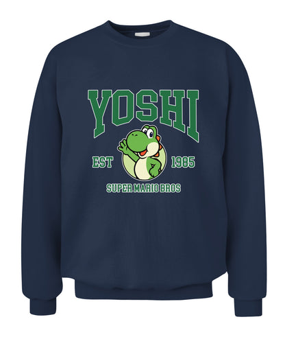 Classic Mario Yoshi Action 2-Side Printed Graphic Shirt