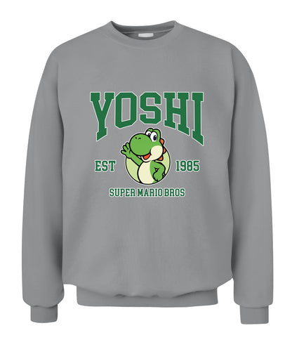 Classic Mario Yoshi Action 2-Side Printed Graphic Shirt