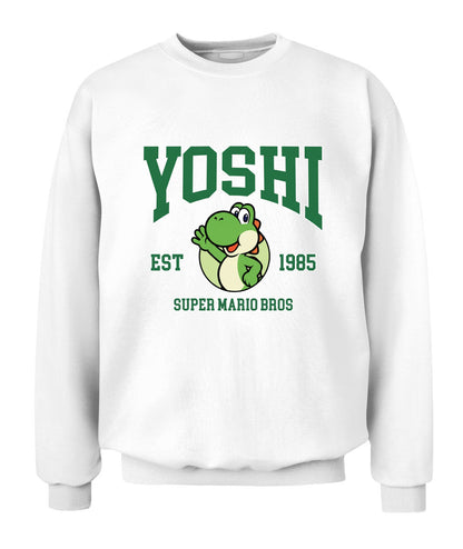 Classic Mario Yoshi Action 2-Side Printed Graphic Shirt