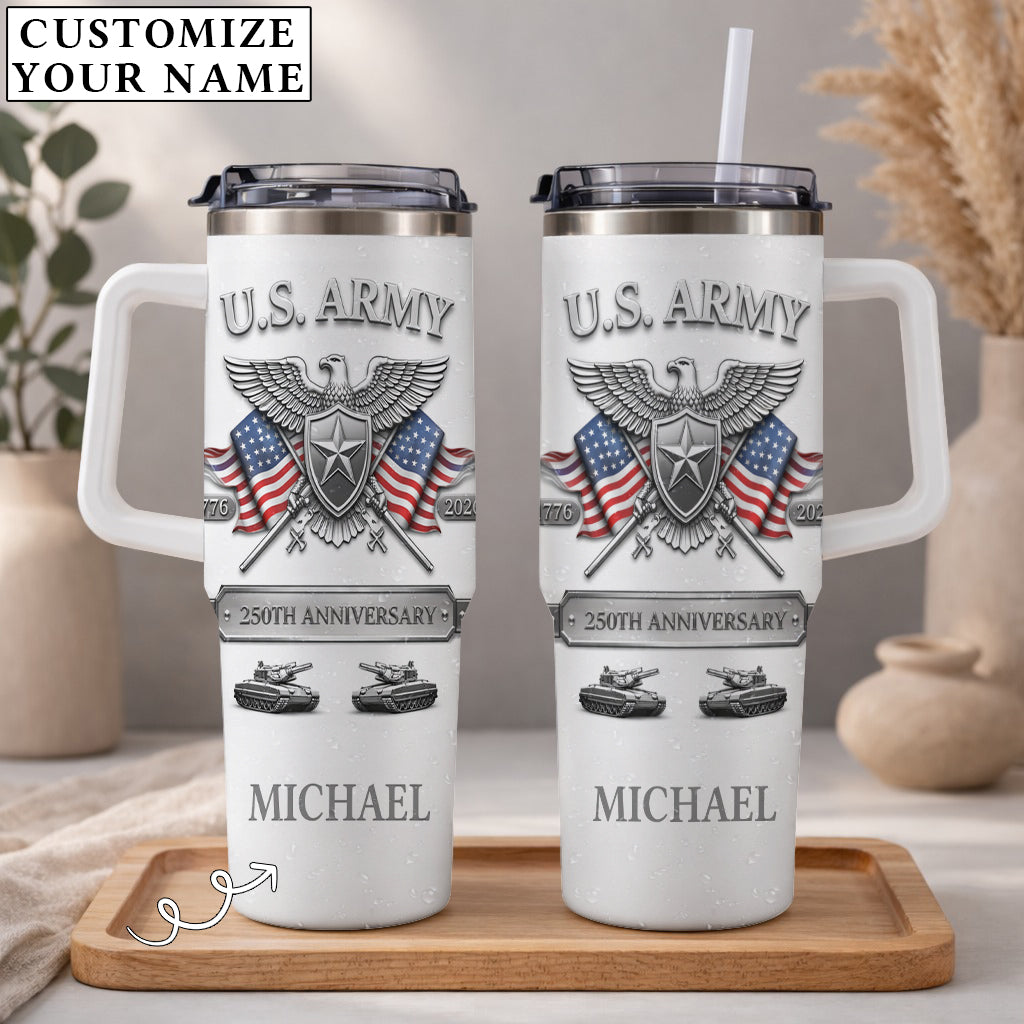 USA 250th Anniversary U.S. Army - Custom Name 40oz Tumbler