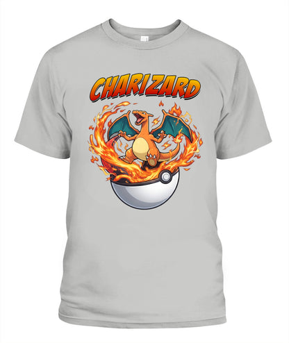 PKM Charizard Printed Graphic Sweatshirt T-Shirt