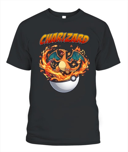 PKM Charizard Printed Graphic Sweatshirt T-Shirt