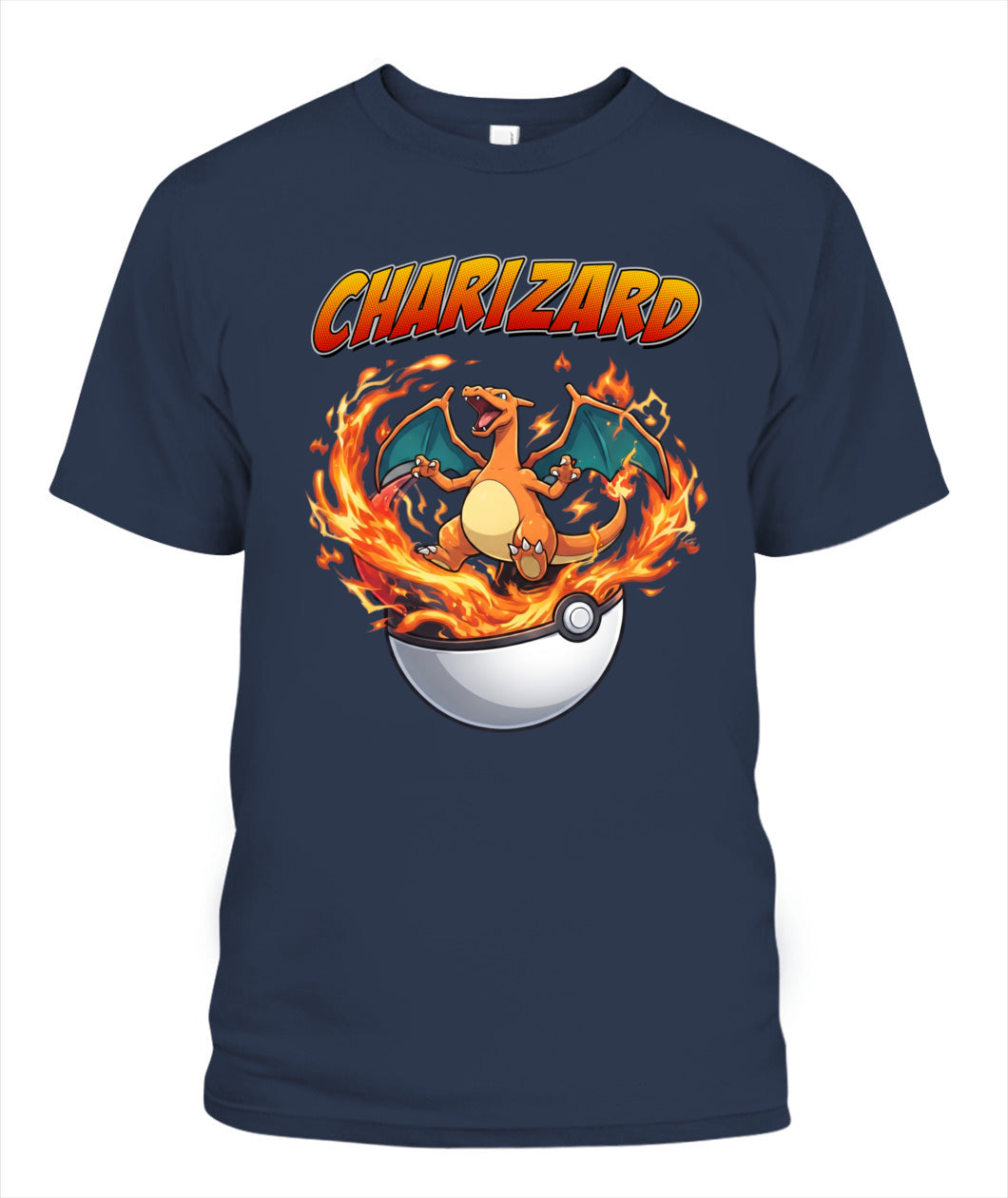 PKM Charizard Printed Graphic Sweatshirt T-Shirt