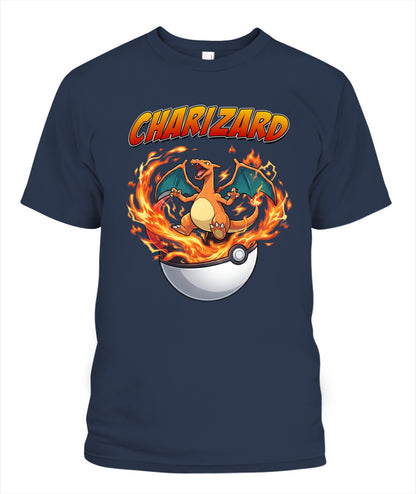 PKM Charizard Printed Graphic Sweatshirt T-Shirt