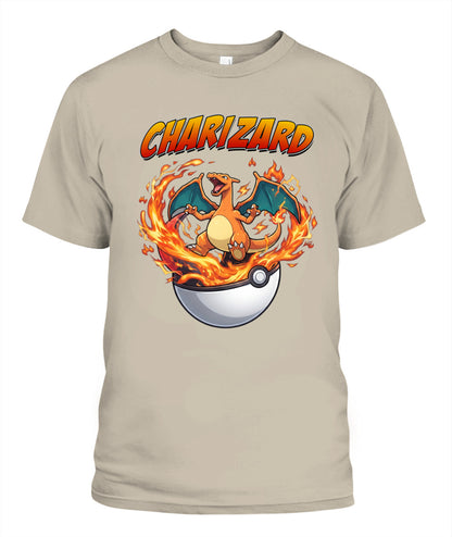 PKM Charizard Printed Graphic Sweatshirt T-Shirt