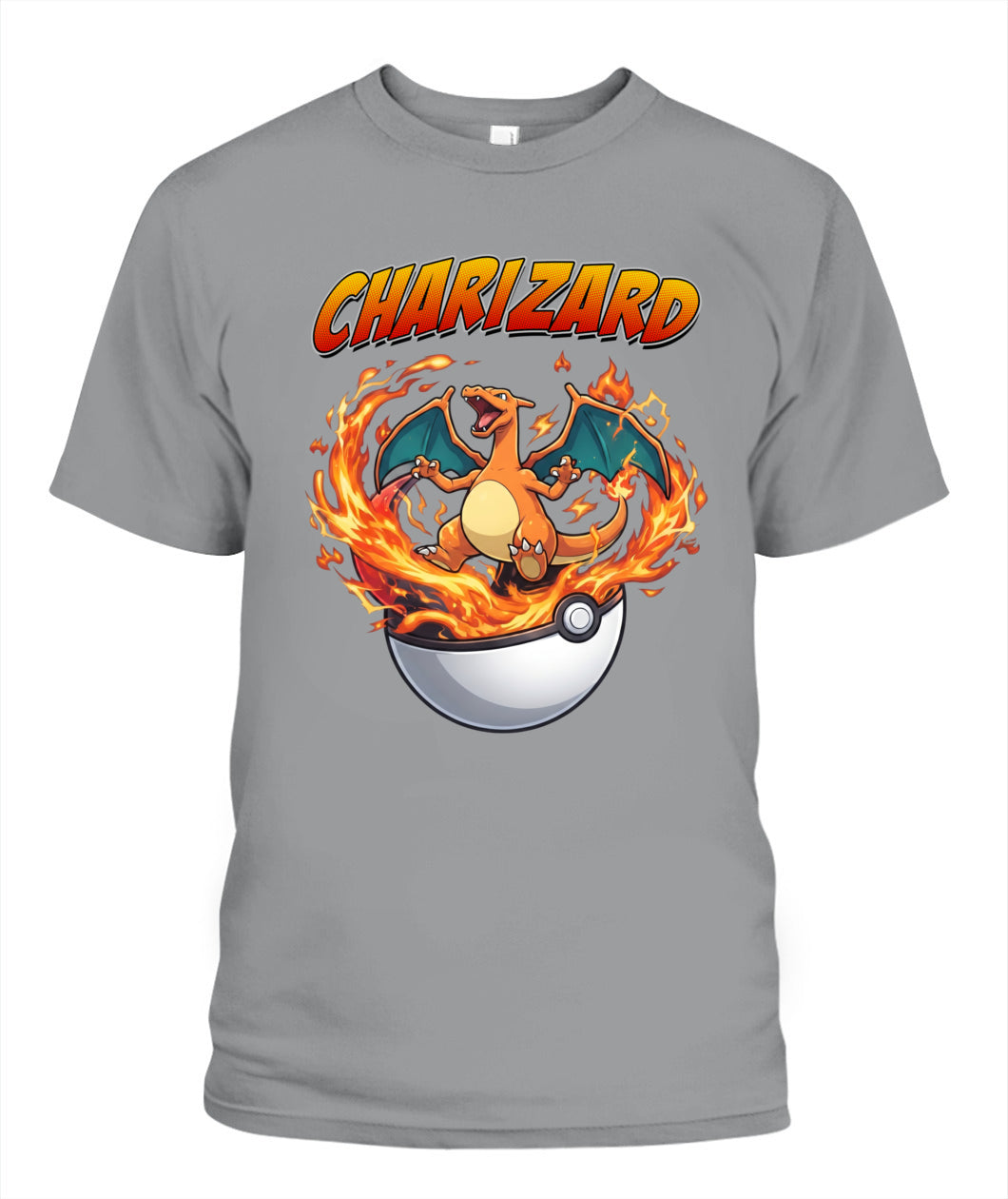 PKM Charizard Printed Graphic Sweatshirt T-Shirt