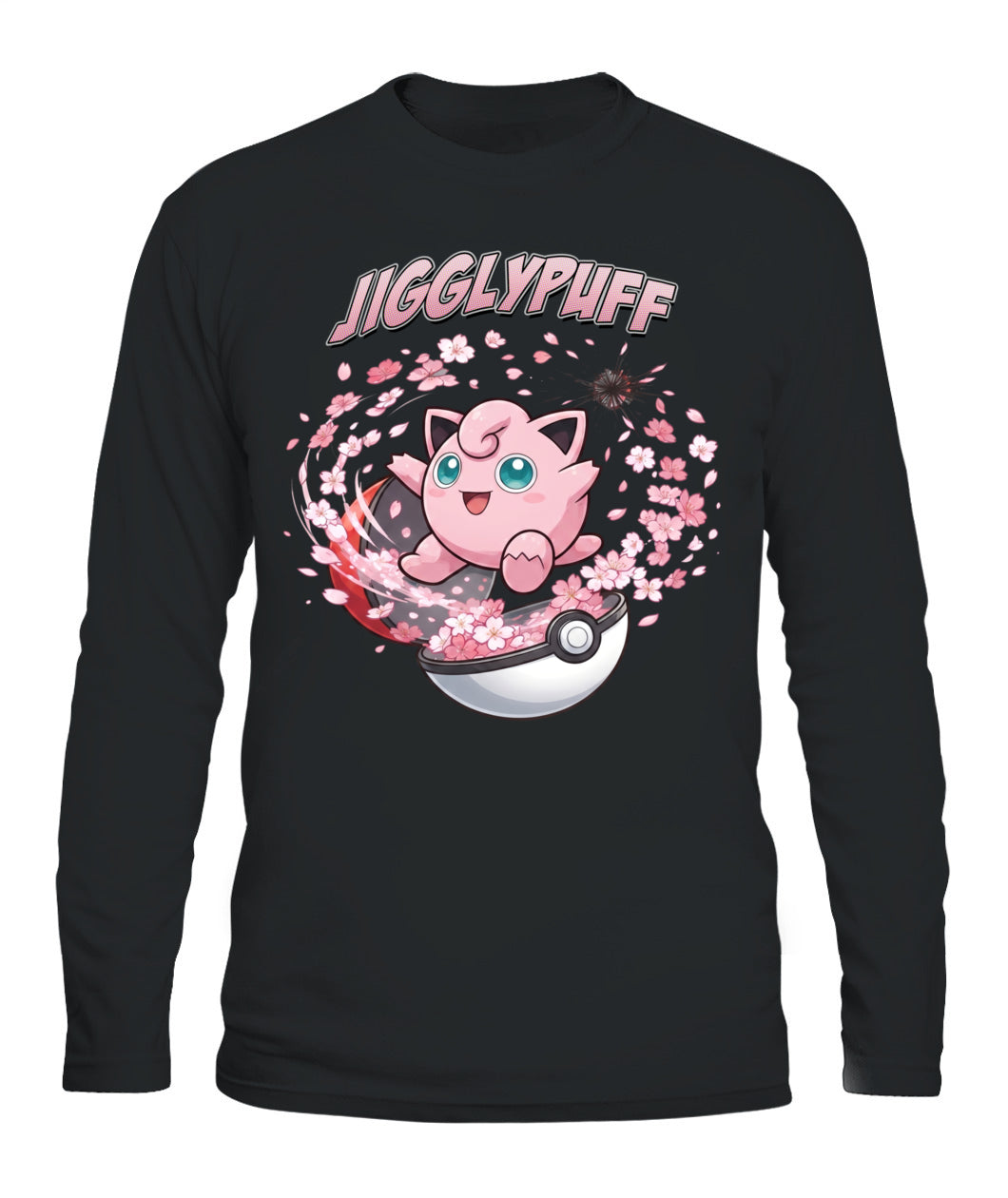PKM Jigglypuff Printed Graphic Sweatshirt T-Shirt