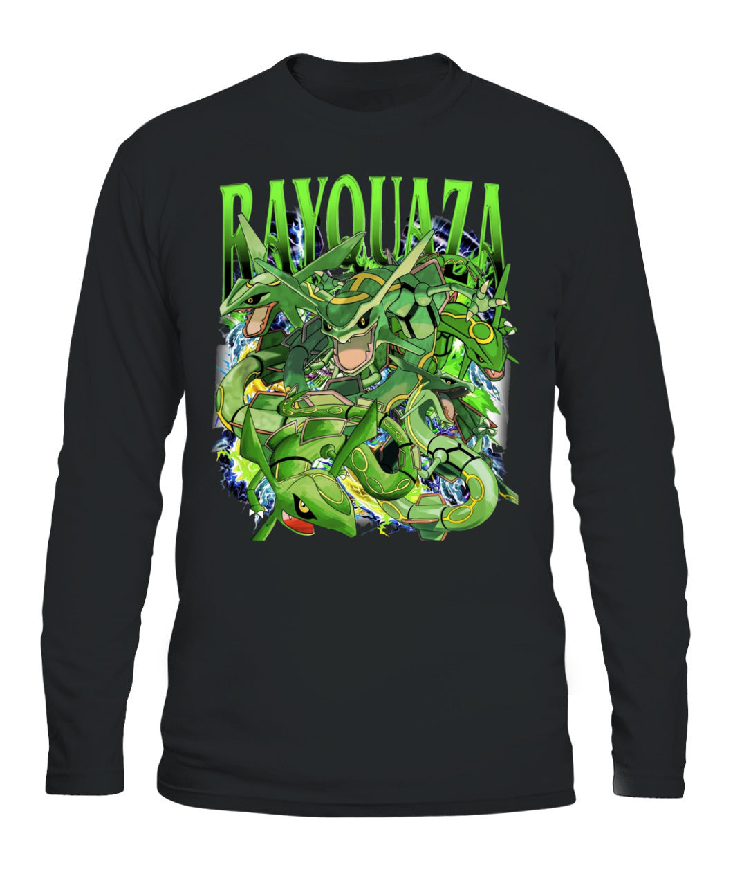 PKM Rayquaza Printed Graphic Sweatshirt T-Shirt