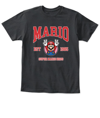 Classic Mario Action 2-Side Printed Graphic Shirt