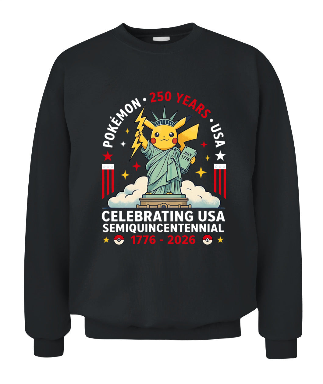 PKM 250 Years USA 1776–2026 Patriotic Printed Graphic Hoodie Sweatshirt T-Shirt