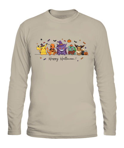 PKM Happy Halloween Printed Graphic Sweatshirt T-Shirt