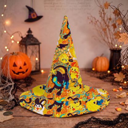 PKM Electric Type Custom Halloween Witch Hat