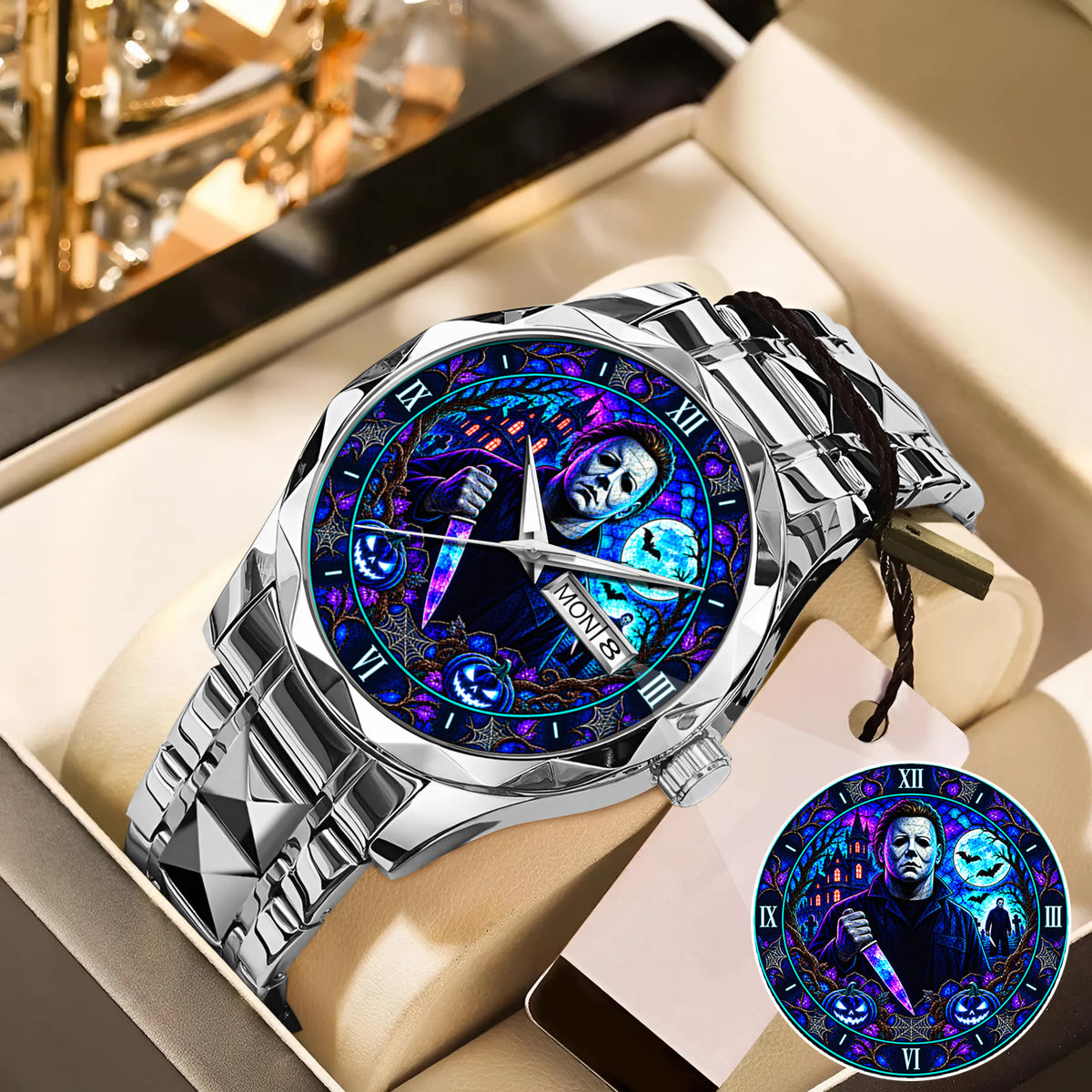 Halloween Neon Michael Myers Custom Watch