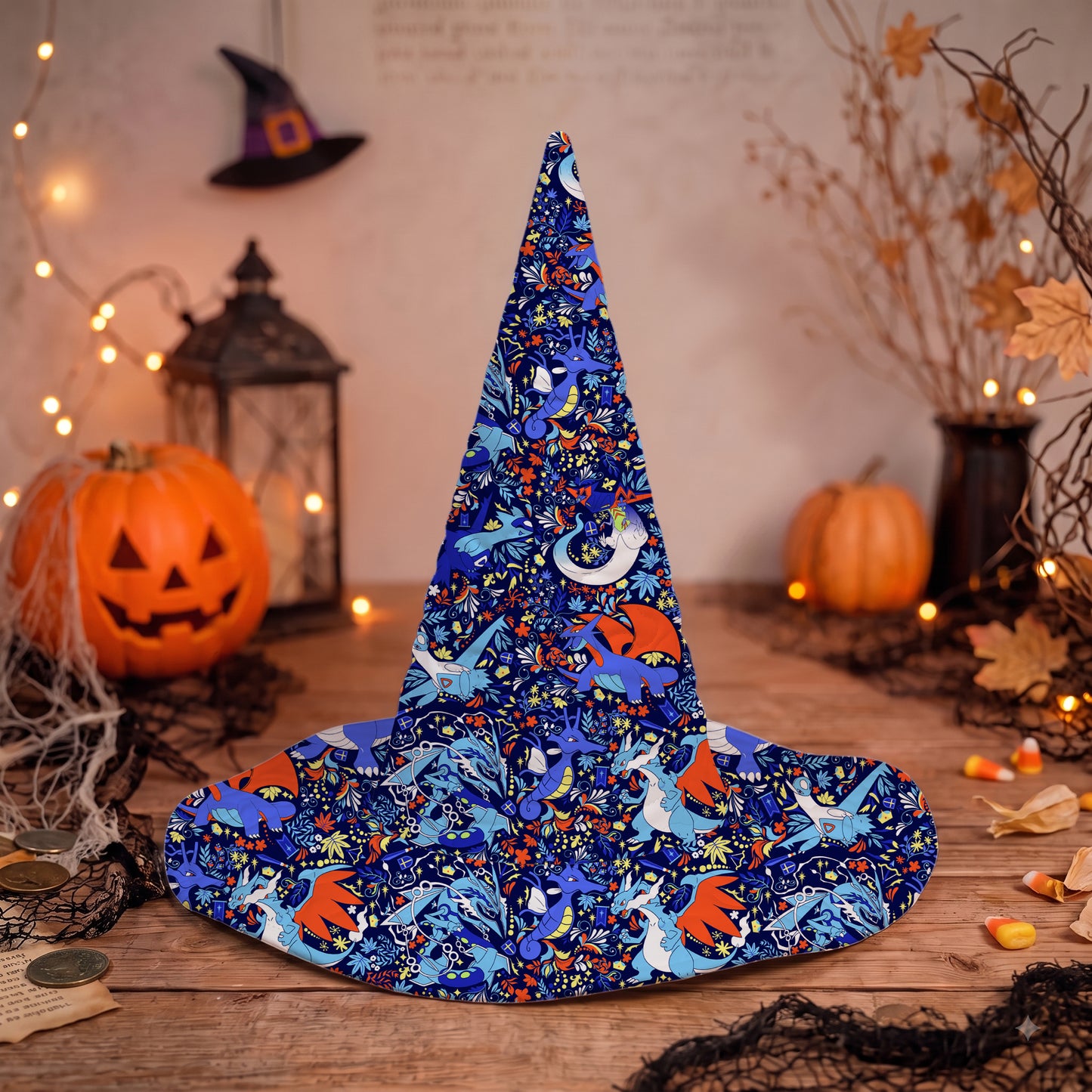 PKM Dragon Type Custom Halloween Witch Hat