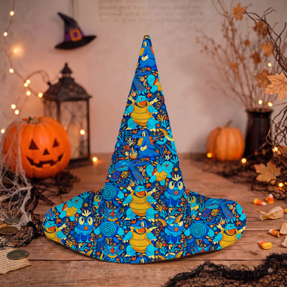 PKM Water Type Custom Halloween Witch Hat