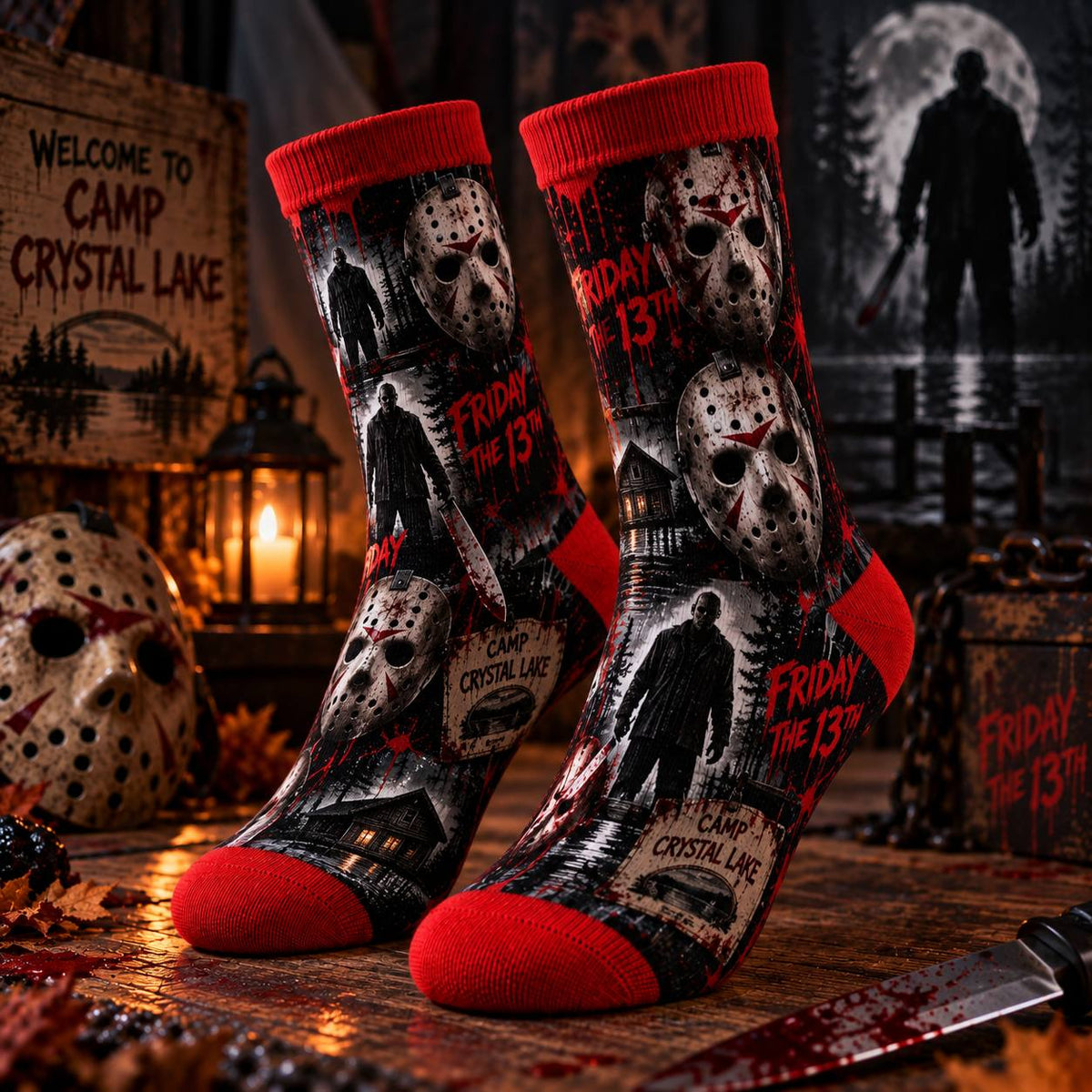 Halloween Horror Movie Characters Socks