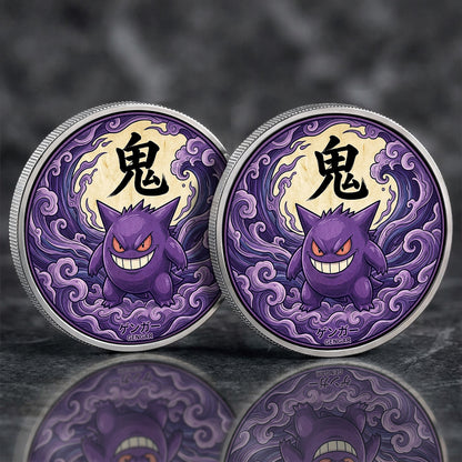 PKM Gengar Kanji Commemorative Coin – Limited Edition Collector’s Coin