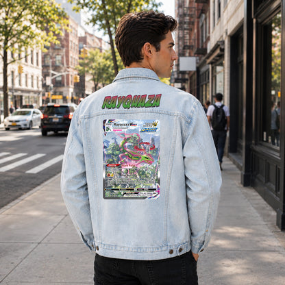 PKM Rayquaza Custom Lightweight Denim Jacket