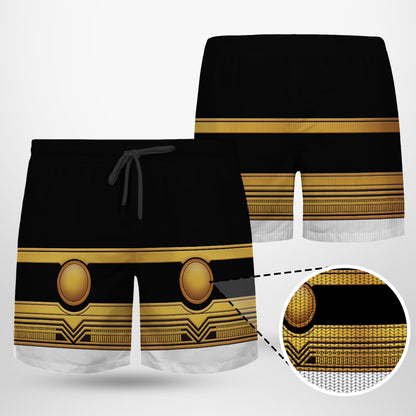 Gold Power Rangers Zeo Custom Men Shorts