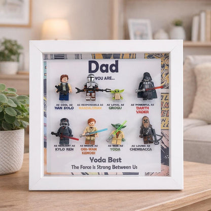 Personalized Star Wars Minifigure Frame Best Gift for Dad,Father's Day Gift