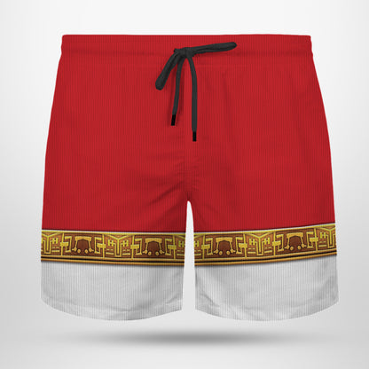 Red Power Rangers Zeo Custom Men Shorts