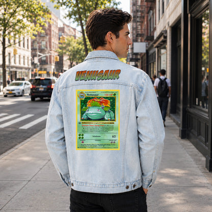 PKM Venusaur Custom Lightweight Denim Jacket