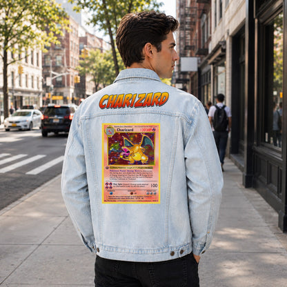PKM Charizard Custom Lightweight Denim Jacket