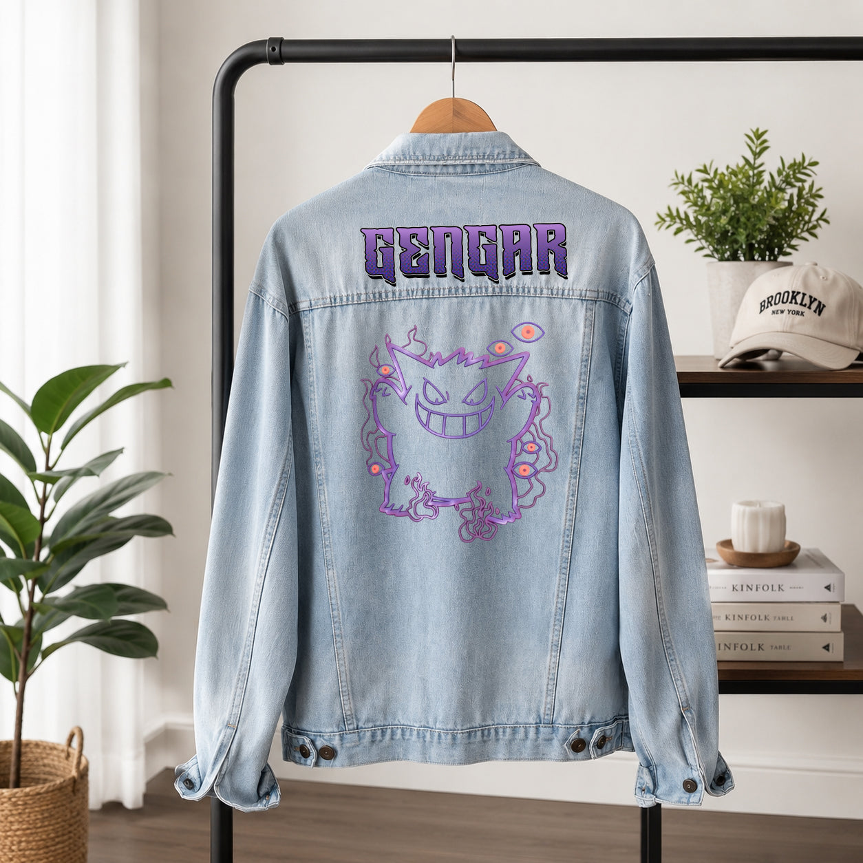 PKM Gengar Custom Lightweight Denim Jacket